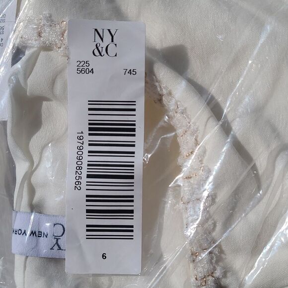NYC Braided Trim jacket CREAM COLOR SIZE 6 NWT in packaging - Picture 8 of 9